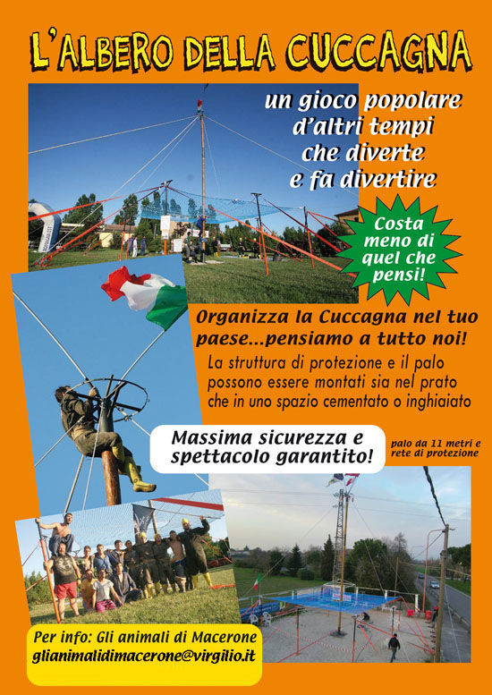 Sagre in Romagna, Albero della cuccagna, Feste con la Cuccagna